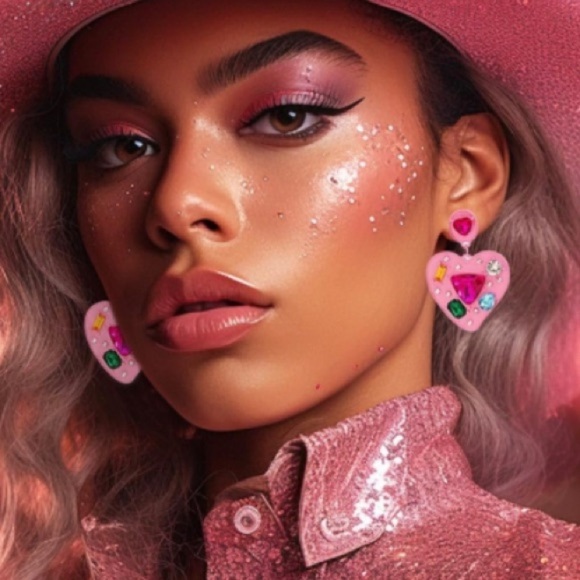 Heart ❤️ Earrings - Picture 2 of 2